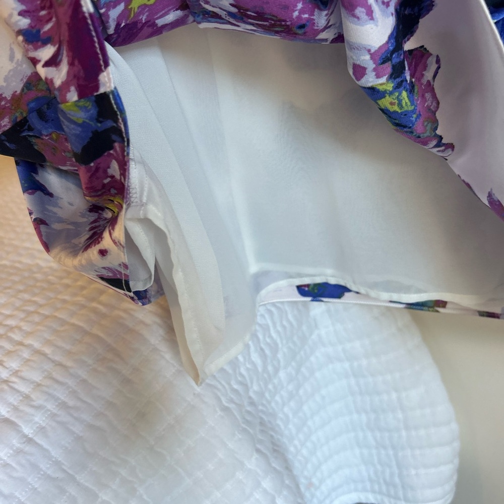 The Limited Blue and Purple Floral Dress - Picture 3 of 7